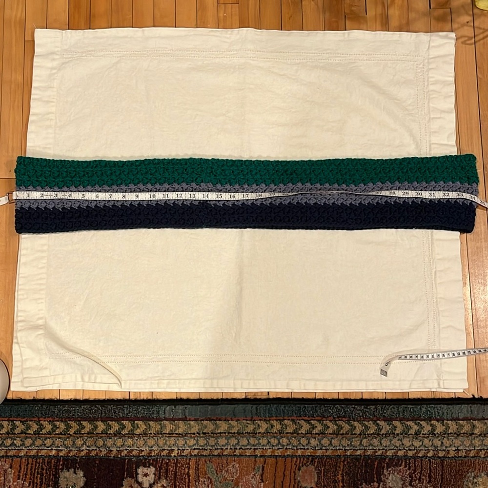 Hand Crocheted Infinity Scarf - Picture 4 of 5